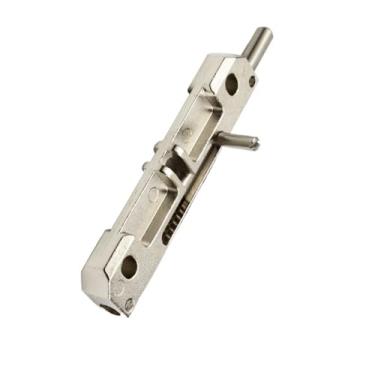 Imagem de Fechadura de mola de porta interior de aço inoxidável dobradiça de trava de porta de banheiro pino de trava de porta parafuso de porta 1 peça (preto esquerdo)