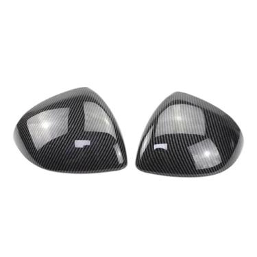 Imagem de 1 par de tampas para espelho retrovisor de carro, guarnição lateral Compatível com benz ces glc class w206 x206 s206 x254 w214 w223 eqe eqs(Carbon Fiber Look)