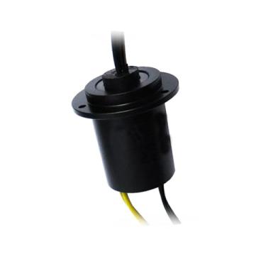 Imagem de 1 peça de diâmetro deslizante condutor de potência grande 35 mm 2CH 40A alta corrente turbina eólica anel condutor flange conector junta coletor