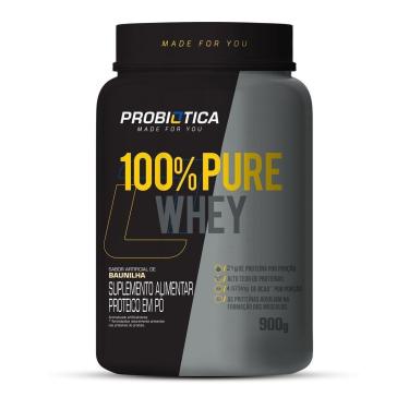 Imagem de 100% Pure Whey Nova Fórmula - 900g Baunilha - Probiótica-Unissex