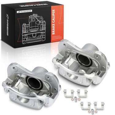 Imagem de A-Premium Pinça de freio adequada para Hyundai Elantra 2005-2006, com suporte, um lado, 1 pistão, dianteiro esquerdo e direito, um conjunto de 2