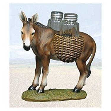 Imagem de DWK donkey Mule Animal Selas de Spice Estatueta Saleiro Pepper Shakers Holder Cozinha Decoração Centerpiece Farmers