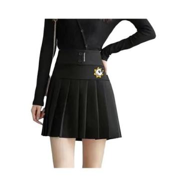 Imagem de Saia De Golfe Feminina De Cintura Alta Plissada De Secagem Rápida Anti