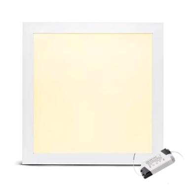 Imagem de Luminária Painel Plafon LED 24 25w Embutir Quadrado 30x30 Teto Bivolt Branco Quente 3000k