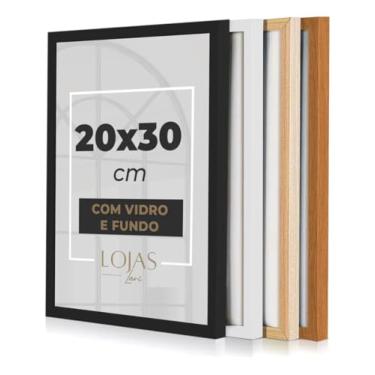 Imagem de 1 unidade Moldura 20x30cm Vidro Certificado Diploma Fotografia (Preto)