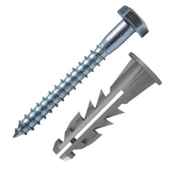 Imagem de Kit 25 Buchas 8 S Com Anel Usaf E Parafuso Soberba 3/16x60 - FERRARI P