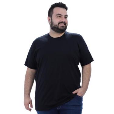 Imagem de Kit 4 Camisetas Plus Size Masculina Manga Curta Coloridas - ANISTIA MO