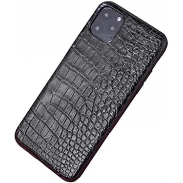 Imagem de BKUANE Capa de telefone traseira totalmente embrulhada, capa à prova de choque de couro de crocodilo luxuoso para Apple iPhone 14 Plus (2022) 6,7 polegadas [Proteção de tela e câmera] (Cor: Barriga)
