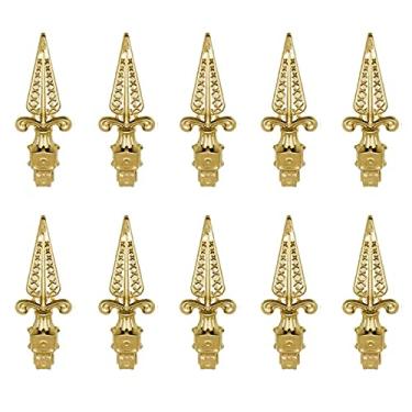 Imagem de WFCFCN 10 peças de tampa de poste de cerca, tampa superior de cerca de aço inoxidável 304 galvanizado tampa protetora de borda de piquete substituição para cercas externas caixas de correio decks doca