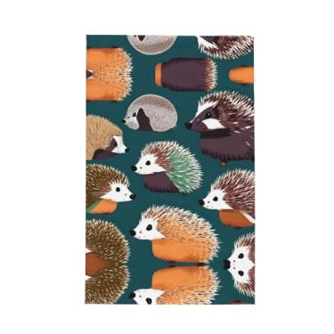 Imagem de XLLingL Muitos ouriços estampados toalhas de cozinha waffle, panos de prato de microfibra, perfeitos para decoração e limpeza de cozinha - 1 peça