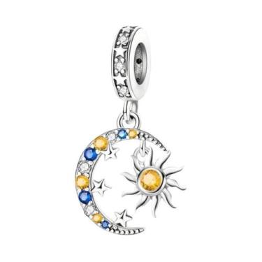 Imagem de Pingentes De Prata Esterlina 925 Para Mulheres: Cruz Bíblica, Sol, Lua