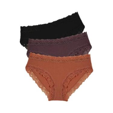 Imagem de Conjunto De Calcinhas De Renda Sexy Para Mulheres, Floral, Baixa Cintu