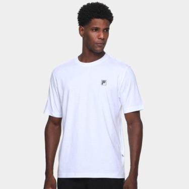 Imagem de Camiseta Fila Comfort Classic Masculina, Branco, P