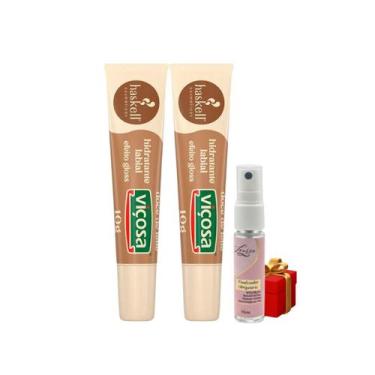 Imagem de Kit 2 Hidratante Labial Doce de Leite Haskell + Presente Lourre 15ml