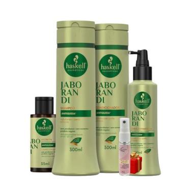 Imagem de Kit Haskell Jaborandi Shampoo Condic. 300ml 4 Itens Completo + Present