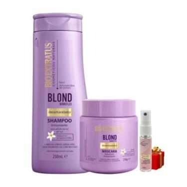 Imagem de Kit 1 Shampoo 1 mascara Desamarelador Blond Bioreflex 250 ML + Present