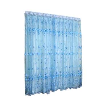 Imagem de Cortinas De Tule Roxas 200x100 CM Modernas Para Sala De Estar, Quarto 