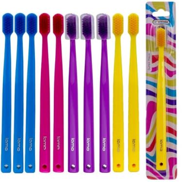 Imagem de O conjunto contém pacotes de 12 e 48 escovas de dentes ultra macias, escovas de dentes testadas por dentistas, escovas de dentes para gengivas sensíveis (AMARELO/ROXO/ROSA/AZUL,(48) UNDS)