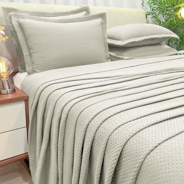 Imagem de Cobreleito Queen Size 200 Fios Seline Bordado Super Elegante