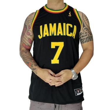 Imagem de Regata Basquete M10 Plus Size Jamaica Reggae Preto-Masculino