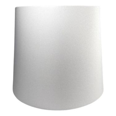 Imagem de Cúpula De Abajur Luminária Tecido Cônica 18X22X18 - Branco