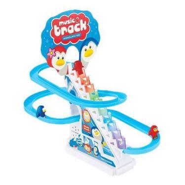 Imagem de Brinquedo Jogo Pinguim Pista Musical Sobe E Desce Som Luz - Playground