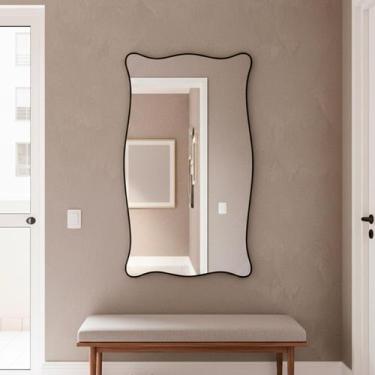Imagem de Espelho Grande Decorativo Orgânico Sala 44x64cm Mod Paris - REI DOS VI