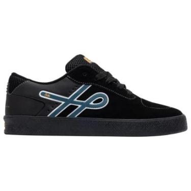 Imagem de Tenis Öus Emergente Preto Black Azul Skate Moderno Masculino-Masculino