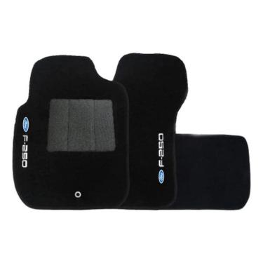 Imagem de Jogo De Tapete Automotivo F-250 2002 Carpete Base Pinada