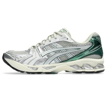 Imagem de ASICS Tênis esportivo unissex Gel-Kayano 14, Verde folha seca/prata pura, 12 Women/10.5 Men