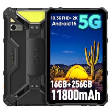 Imagem de Ulefone Armor PAD 4 Tablet PC ultra robusto 5G, tela FHD de 10,4 polegadas + 2K, 11800mAh Tablet PC industrial, 50MP + 32MP, IP68 Andriod 14 tablets, 16 GB + 256 GB (2TB expansível), luz LED versátil