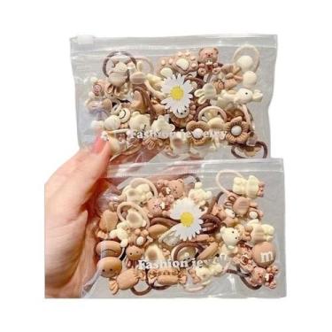 Imagem de Conjunto De Elásticos De Cabelo Coloridos Para Crianças, 30, 50, 100 P