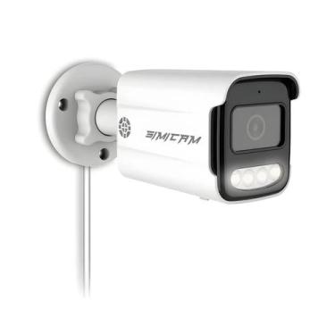 Imagem de Câmera IP PoE CCTV Externa À Prova d'Água 4K 8MP 5MP 4MP Com Áudio Bid