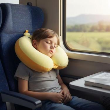 Imagem de Protetor De Pescoço Infantil Para Viagem Seguranca Carro - Tibaby, Ama