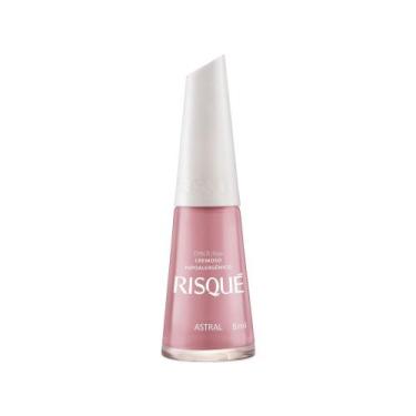 Imagem de Esmalte Risqué Rosas Astral Rosa Cremoso - Hipoalergênico 8ml, Rosa, 8