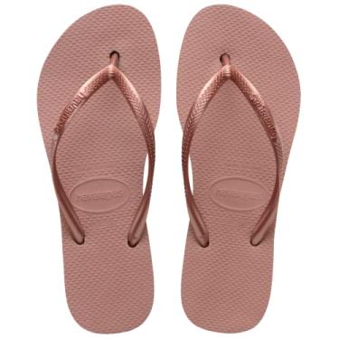 Imagem de Havaianas Chinelo feminino slim Flatform, Rosa de crocodilo, 9-10