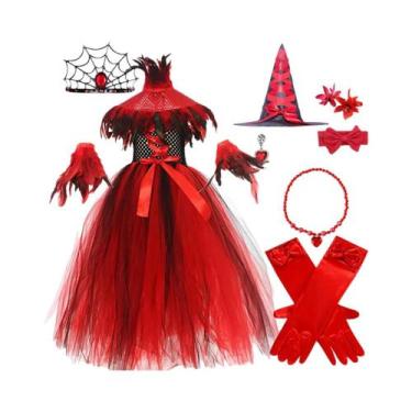Imagem de Conjunto De Fantasia De Halloween Para Meninas: Vampira, Diabinha, Bru