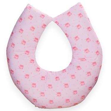 Imagem de Almofada de Amamentação para Bebe Menina com Capa Removível - AVM Enxo