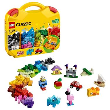 Imagem de Mala criativa clássica de brinquedo LEGO 10713 com 213 tijolos