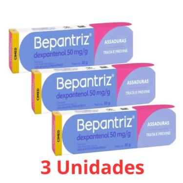 Imagem de Kit 3 Pomadas Bepantriz 30g Kit Econômico Hidratação e Cicatrização