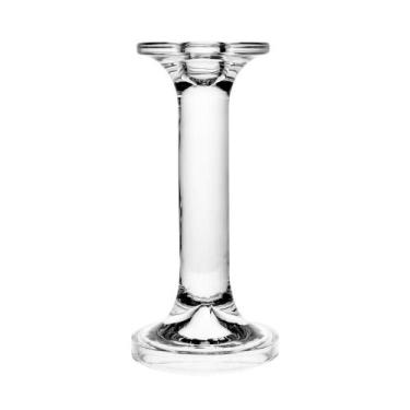 Imagem de Castiçal para Vela Wolff Creta de Vidro 8cm x 8cm x 16cm