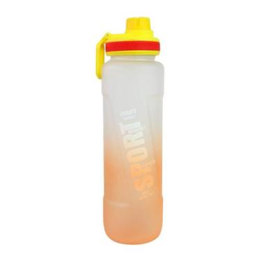 Imagem de Garrafa sport de plástico com alça 1000ml - QUERO PRESENTEAR, Amarelo