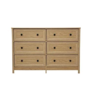 Imagem de Cômoda 6 Gavetas Ditália Dm-217 Carvalho - DITÁLIA MÓVEIS