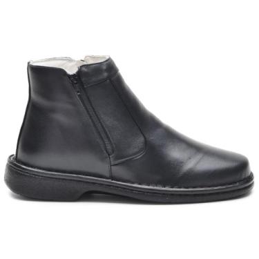 Imagem de Bota Masculina Anti Stress Ortopédica para Diabéticos em Couro - CLA-C