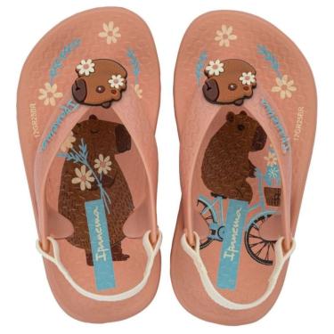 Imagem de Chinelo Infantil Menina Dia a Dia Elastico Capivara Ipanema