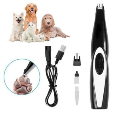 Imagem de Aparador Elétrico de Pelos Pet Portátil: Ideal para Cães e Gatos - Rec