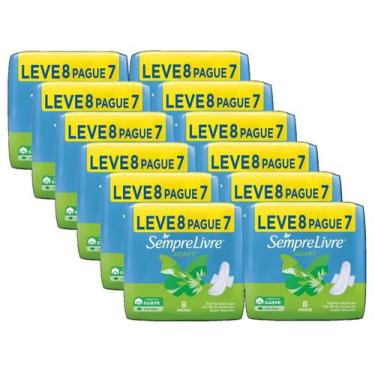 Imagem de 96 absorvente sempre livre especial adapt suave com abas