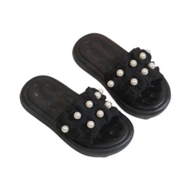 Imagem de Chinelo Estilo Princesa Para Meninas, Sandálias Infantis Com Solado Ma