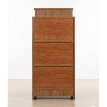 Imagem de Balcão Caixa Com Gaveta Lojas E Comércios 100% Mdf Amadeirado Desmontado - Suprema Móveis