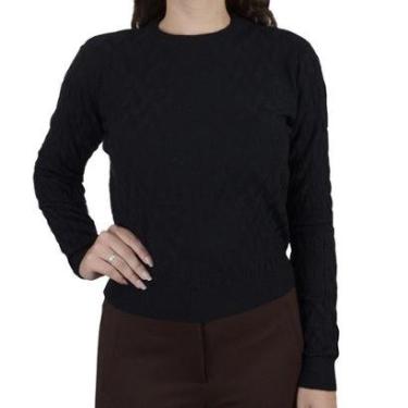 Imagem de Blusa Feminina Facinelli By Mooncity Tricot Preta - 651207-Feminino